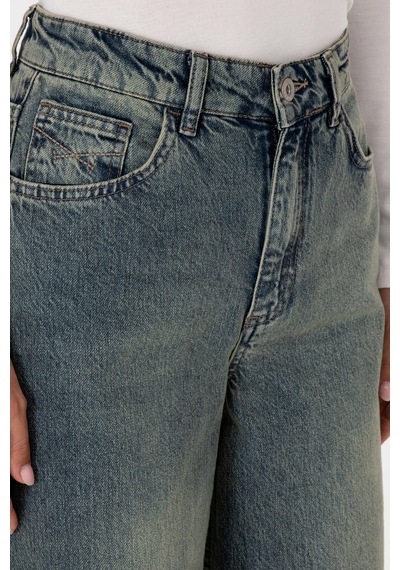 U.S. Polo Assn. Kadın Yeşil Flare Fit Jean Pantolon 50308394-DN0030