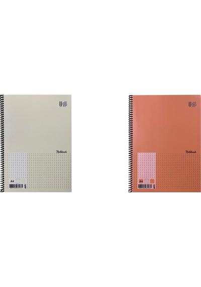 Umut U-Deep A4 Spiralli Defter Pp. Kapak 72 Yp. Çizgisiz 2'li