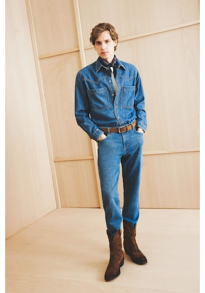 Defacto Sergio Regular Fit Normal Bel Boru Paça Jean Pantolon A6948AX25AU Mavi