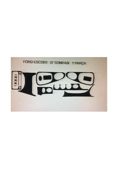 Ford Escort 1996 10 Parça Torpido Kaplama Renk Ceviz