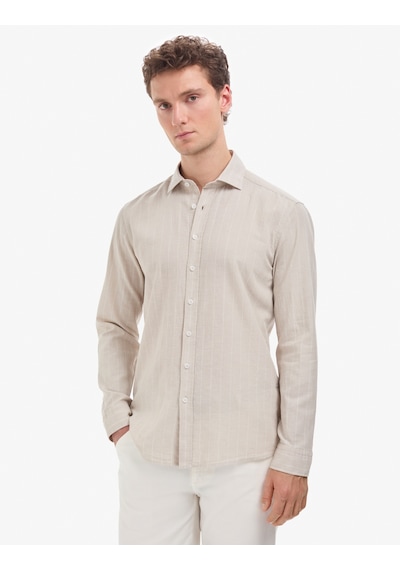 Pierre Cardin Erkek Bej Gömlek Desenli 50320900-vr011