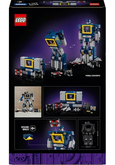 LEGO® Icons Transformers: Soundwave 10358 - Yetişkinler için Yaratıcı Dekoratif Model Yapım Seti (1505 Parça)