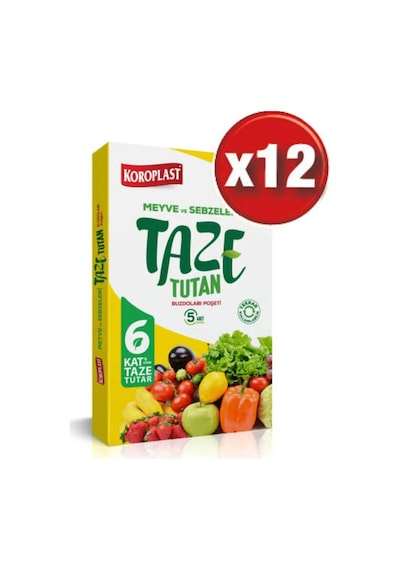 Koroplast Taze Tutan Buzdolabı Poşeti 12 x 5'li