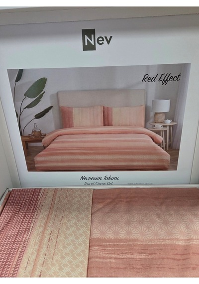 Özdilek Nev Serisi -red Effect Pembe- Tek Kişilik Nevresim Takımı