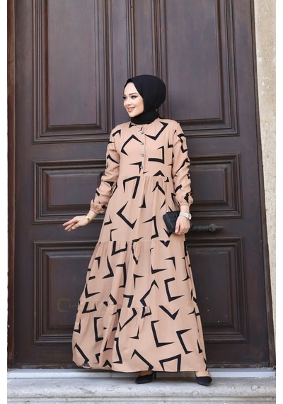 Hira Life Fashion Kadın Tesettür Mevsimlik Beli Kuşaklı Dokuma Viskon Elbise Vizon-siyah Vizon-siyah Hira Life Fashion Kadın Tesettür Mevsimlik Beli Kuşaklı Dokuma Viskon Elbise Vizon-siyah Vizon-siyah