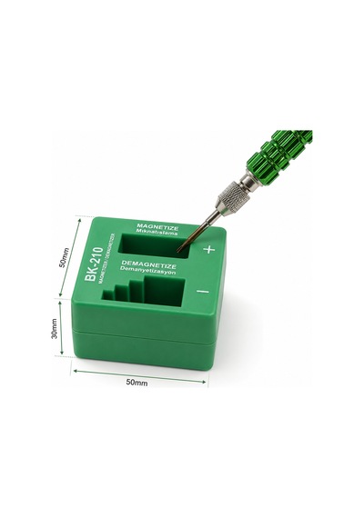 Bk-210 Manyetik Mıknatıslandırıcı Magnetizer Demagnetizer - Manyetize Ve Demanyetize Tornavida Ucu Aparatı