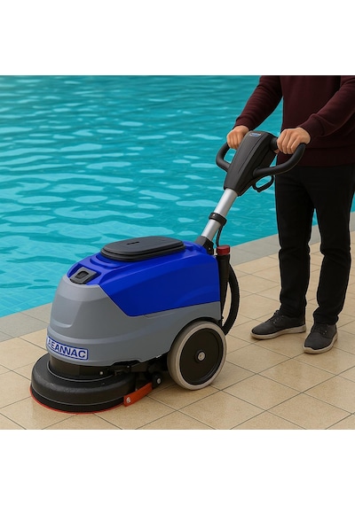 Cleanvac E-180 Elektrikli Dar Alaz Zemin Temizleme Makinesi