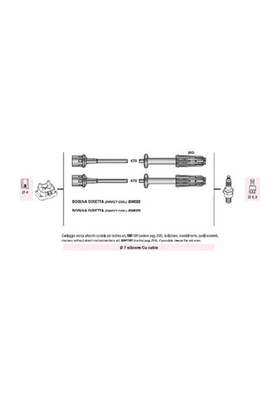 Buji- Kablosu Mercedes C 180 T 1800 1993-01-c 200 Kompr. 2000 1993-01-sprınter 214 Kasten 2300 1995-