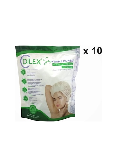 Dilex Hasta Saç Yıkama Bonesi 10 Adet