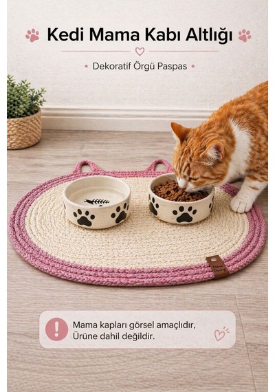 Kedi Ve Köpek Mama Ve Su Kabı Paspası