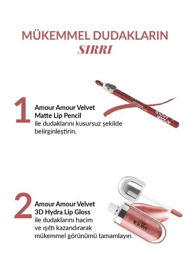 Amour Amour 3d Hydra Nemlendirici Dudak Parlatıcısı Işıltılı & Hacim Veren Lip Gloss 21 Brun Rose