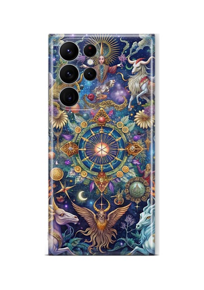 Samsung Galaxy S25 Ultra Uyumlu Baskılı Şeffaf Telefon Kılıfı Koleksiyon: Zodiacmuse Celestia 10