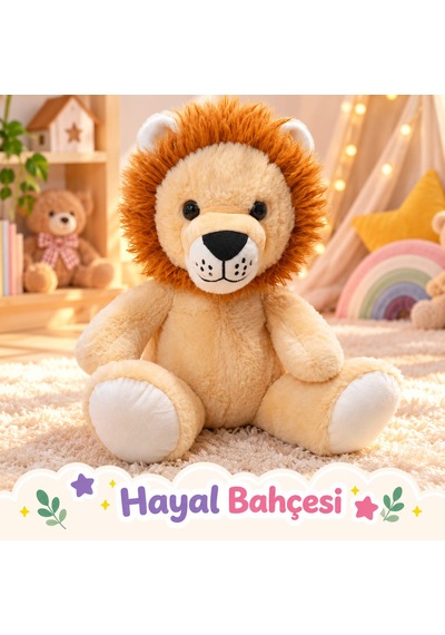 Aslan Peluş 35 Cm Açık Kahverengi
