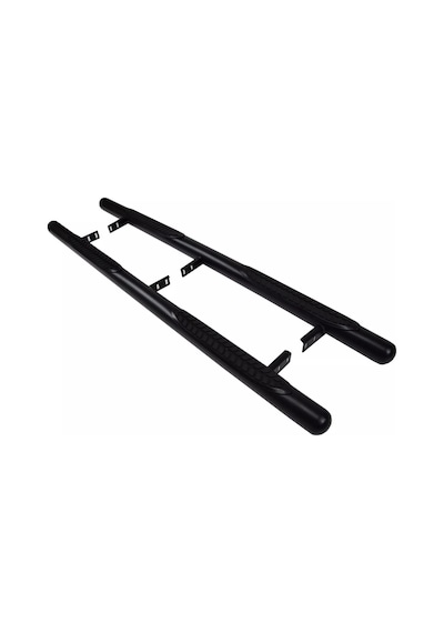 Rexton 2005-2014 Uyumlu Krom Ø70 Yan Basamak Tubular C Modeli Siyah