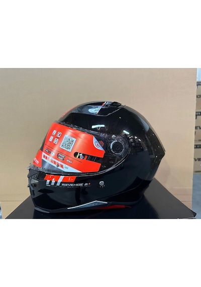 Mt Helmets Revenge 2 S A11 Motosiket Kaskı Parlak Siyah