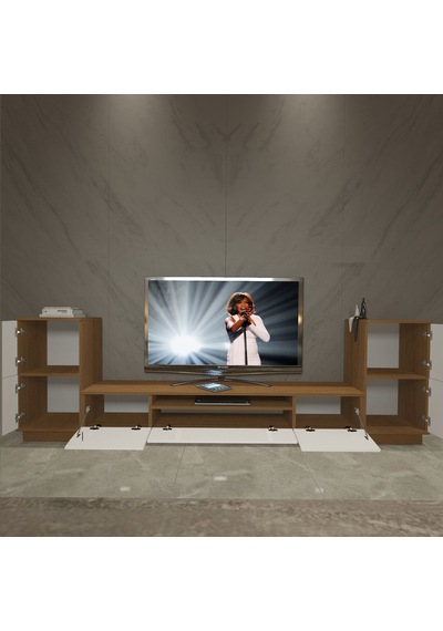Decoraktiv Trendstyle On2s Mdf Tv Ünitesi Tv Sehpası Ceviz - Beyaz