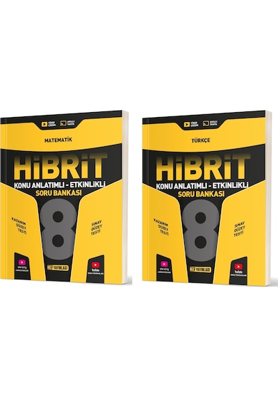 Hız Lgs 2025 8. Sınıf Matematik + Türkçe Hibrit Etkinlikli Soru Seti 2 Kitap
