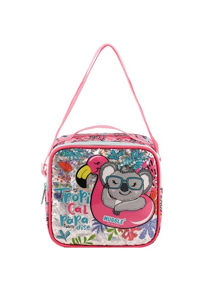 Muggle Beslenme Çantası Tropikal Pradice Pembe Mu-8942 Çok Renkli
