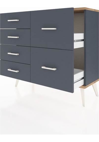 Arges Şifonyer 6 Çekmeceli 88x30x80 Antrasit-çam/antrasit Çam/antrasit Arges Şifonyer 6 Çekmeceli 88x30x80 Antrasit-çam/antrasit Çam/antrasit