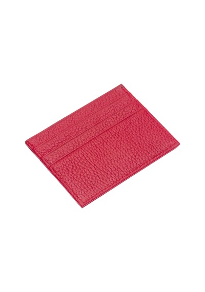 West Polo Hakiki Deri Bol Kartlıklı Unisex Kartlık Wpt041 Kırmızı