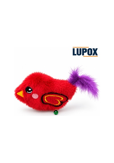 Lupox Küçük Kuş Peluş Oyuncak Kırmızı