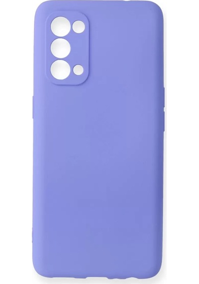 Newface Oppo Reno 5 Kılıf First Silikon - Lila