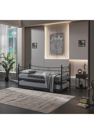 Bedliga Daily Yavrulu Daybed Tek-Çift Kişilik Metal Karyola