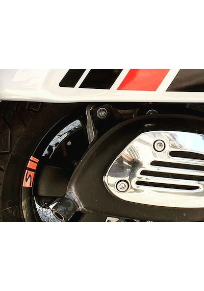 Bay Etiket Rfhlm83 Vespa Jant Sticker Seti 4 Ad Kırmızı