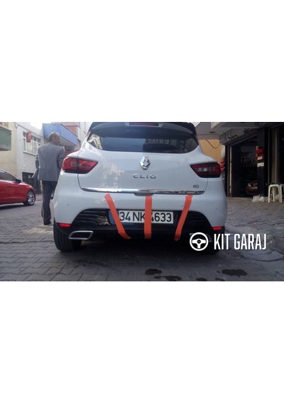 Renault Clio Egzoz Görünümlü Difüzör Plastik Boyasız