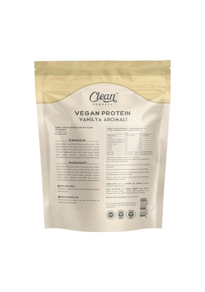 Clean Powders Vegan Protein 600 Gr Vanilya