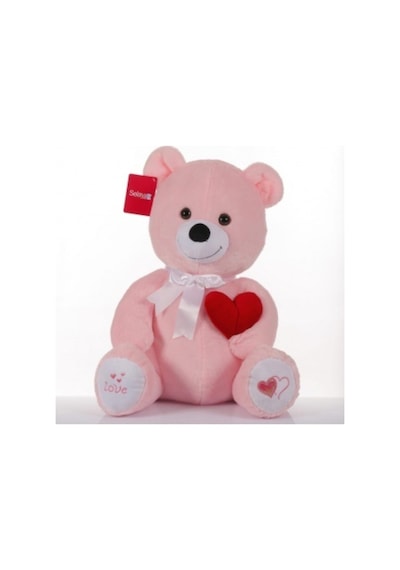 Peluş Seni Seviyorum Kalpli Ayı Oyuncak 50 Cm Pembe Sevgiliye Hediye Sevgililer Günü Hediyesi PEMBE