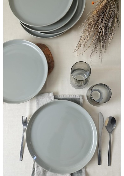 Gri Hitit Servis Tabağı 28 Cm 6 Adet 616 Çok Renkli