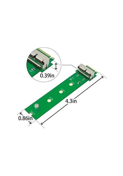28 Pin Apple Uyumlu MacBook Ssd Nvme Çevirici 12+16 2013 2014 2015 2016