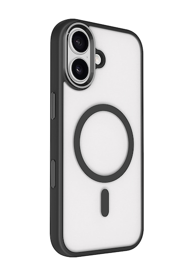 Rba Aksesuar Apple Uyumlu iPhone 17 Kılıf Wireless Şarj Özellikli Zore Krom M-safe Silikon Kapak - Turuncu Turuncu