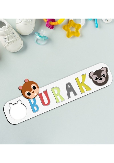 Bk Toys Çocuklara Özel Isimli Ahşap Eğitici Yapboz Puzzle-15
