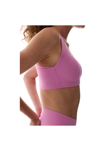 Penti Pembe Stretch360 Orta Destek Çapraz Sırt Detaylı Kaydırmaz Askılı Cross Back Spor Sütyeni Lila