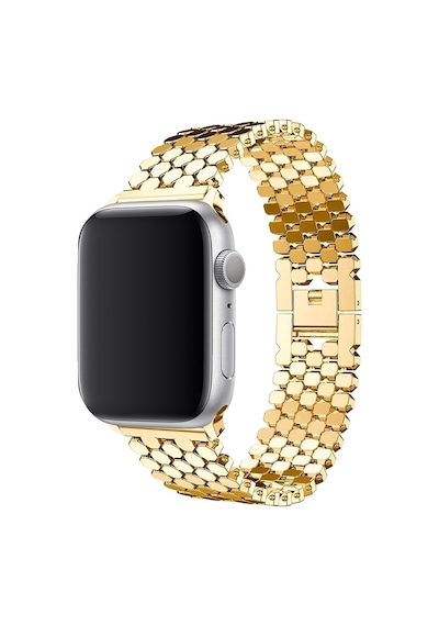 E2M Apple Uyumlu  Watch 42-44mm KRD-16 Metal Gold Kordon