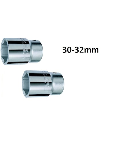 Ht- Rico 2 Adet 3/4 32mm 30mm 6 Köşe Kısa Lokma Ağır Hizmet Tipi