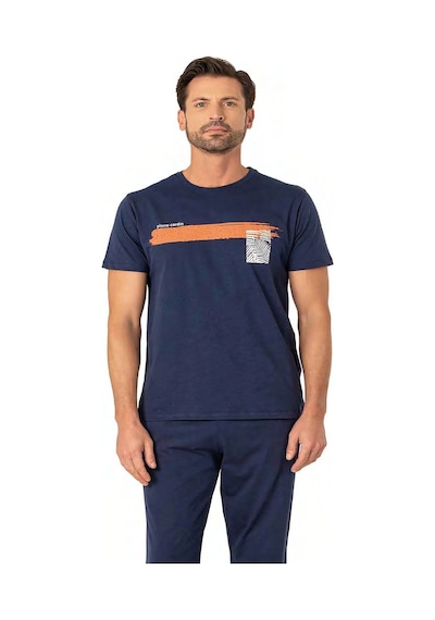 Pierre Cardin 6077 Erkek Penye Pijama 25y İndigo