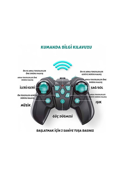 Jın-2950 Robot Köpek Bilekten Kont 2 4g 8 Teker Müzikli Ve Led Işıklı