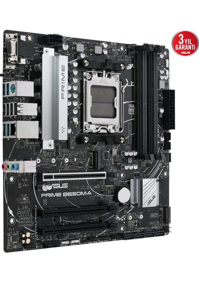 Asus Prıme B650m A Amd B650 Am5 Ddr5 Dp/hdmı/vga 2xm2 Usb3 2 Aura