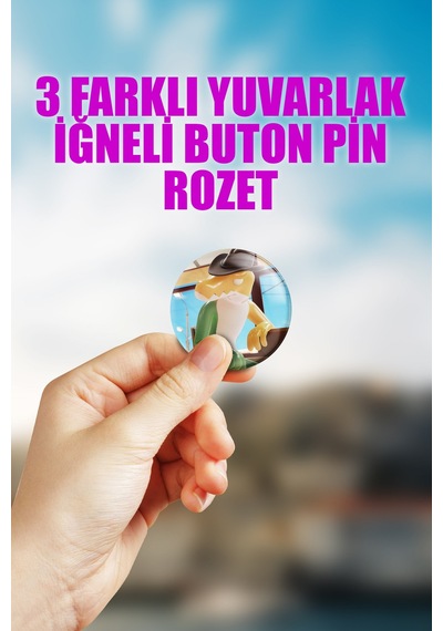 Gummigoo Tadc The Amazing Digital Circus Çanta Süsü Rozet İğneli Buton Rozet Seti 3 Adet Üçlü
