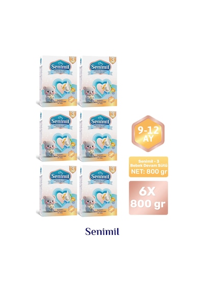 Senımıl 3 Bebek Devam Sütü 800 G 6 Adet