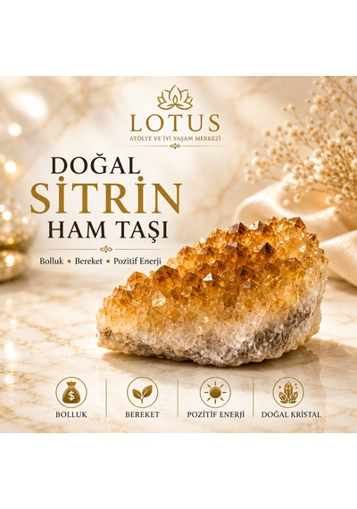 Premium Brezilya Doğal Sitrin Ham Taşı Doğal Kristal Dekor Taşı 100g