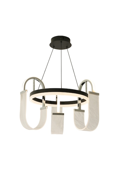 Debora 3 Lü 51 Watt Ledli Modern Tasarım Oturma Odası Salon Avize Beyaz