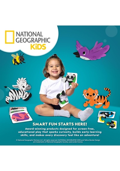 National Geographic Kids Jumbo Köpük Yapı Taşları, 30 Parçalı Set