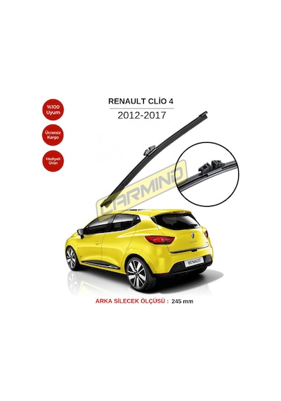 Renault Clio 4 Arka Silecek 2012-2017 Mtm96-46