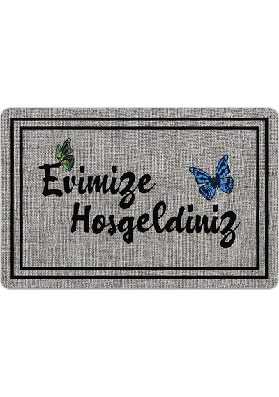 Evaşk Kapı Önü Paspası Vinil Kaymaz Tabanlı 45 X 70 Evaşkdm11074