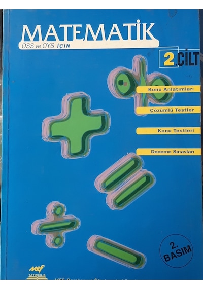Öss-Öys Matematik Konu Anlatımlı Sorulu Cilt 2 1996