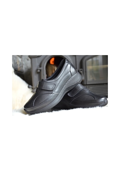 King Paolo U6595 Shoeflex Bunyon - Siyah - Bayan Ayakkabı,Deri Ay